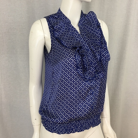 Size Small Jules & Leopold Ruffle Blouson Blouse - Picture 5 of 8